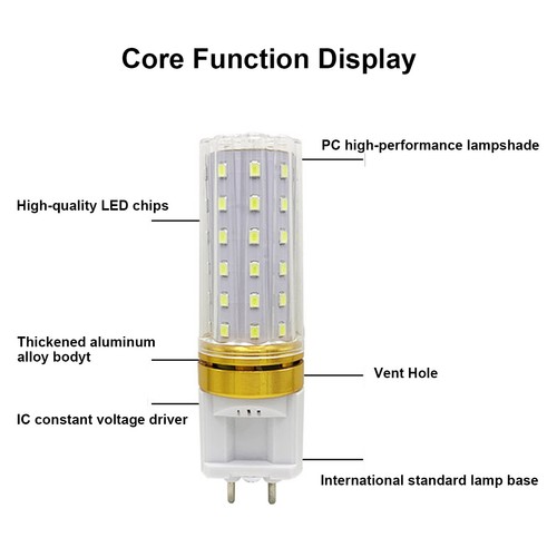 1X 10X G12 LED Corn Light Bulbs Natural White 10W To 20W Cold Warm 110V 220V - Picture 6 of 15