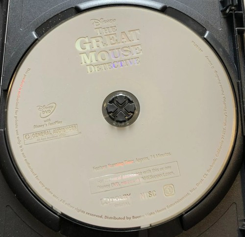 The Great Mouse Detective (DVD, 1986, Mystery, Disney, OOP) Canadian - Picture 5 of 5