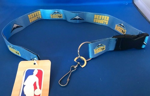 Denver Nuggets cordino staccabile bifacciale con portachiavi staccabile NBA NUOVO CON ETICHETTE - Foto 3 di 3