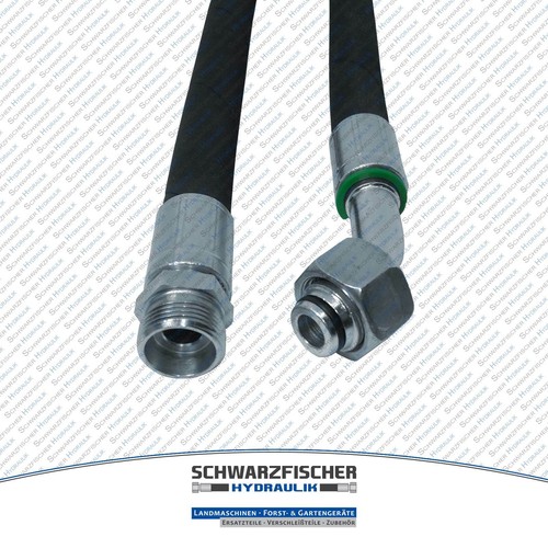 Manguera hidráulica 2SC DN10-12L DKOL DKOL45 DKOL90 CEL longitud y conexión seleccionables - Imagen 14 de 19