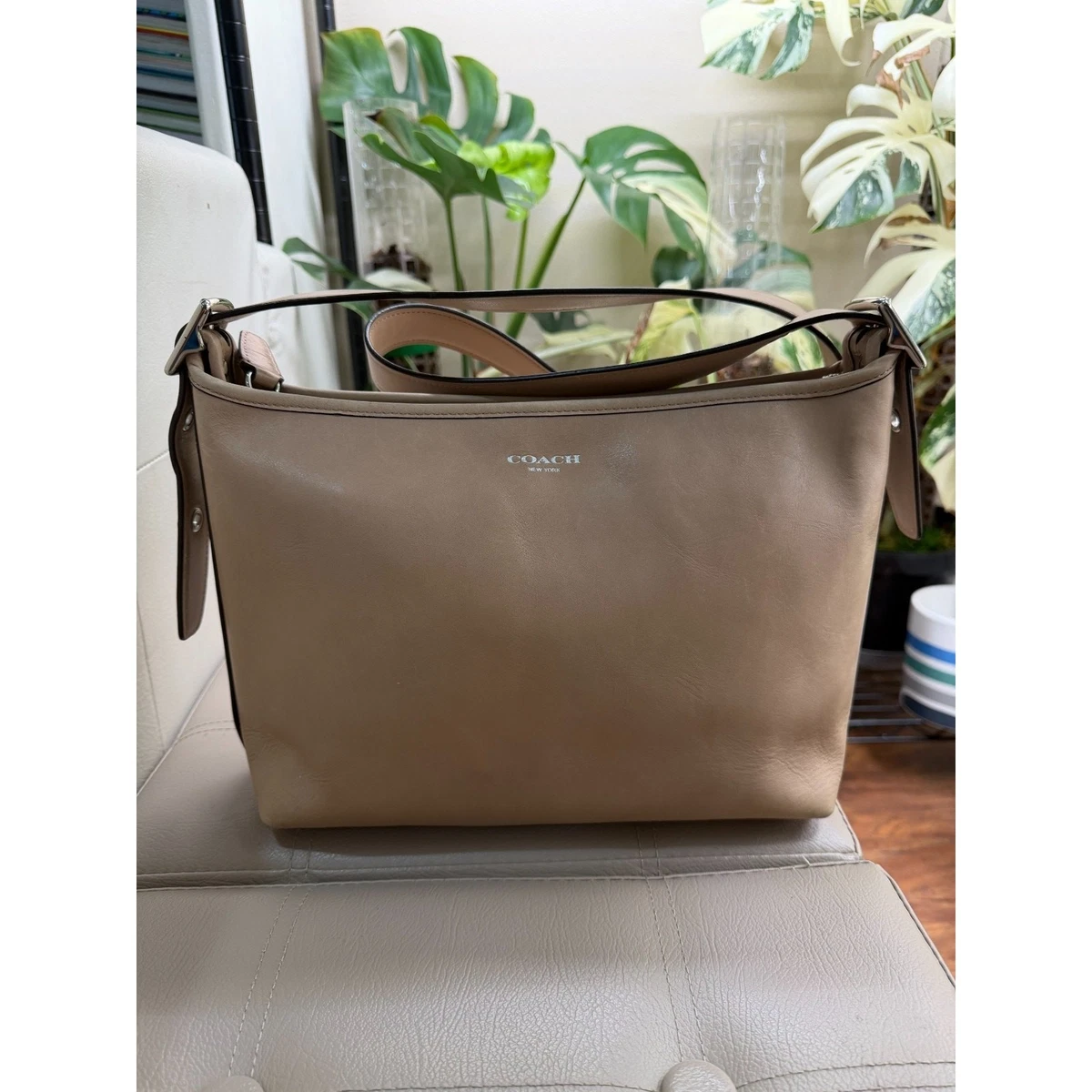 Coach Legacy Shoulder Bag Beige Bags & Handbags for Women for sale
