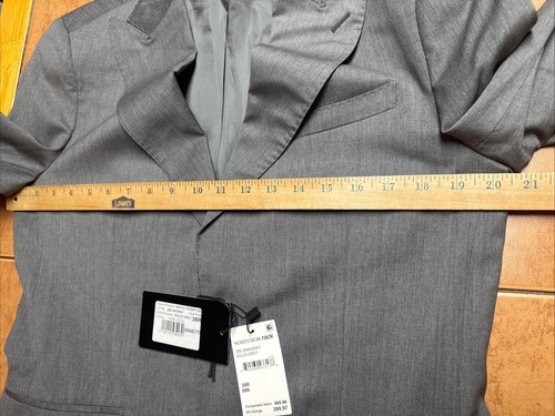 NEW ZANETTI Suit Sz 38R Pants 32 x UNF Gray 2 Button Made in Italy 100% Wool NWT - Picture 8 of 18
