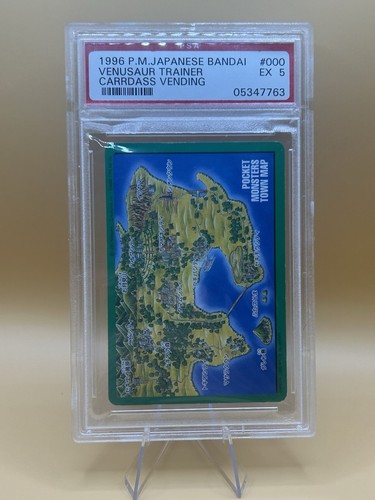 1996 Pokémon Japanese Bandai Venusaur Trainer Carddass Vending PSA 5 Slab Error - Bild 1 von 2