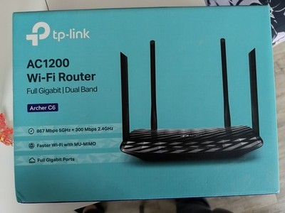TP-Link Archer C6 Dualband-Gigabit Router AC1200 WiFi Router / Access Pointe OVP