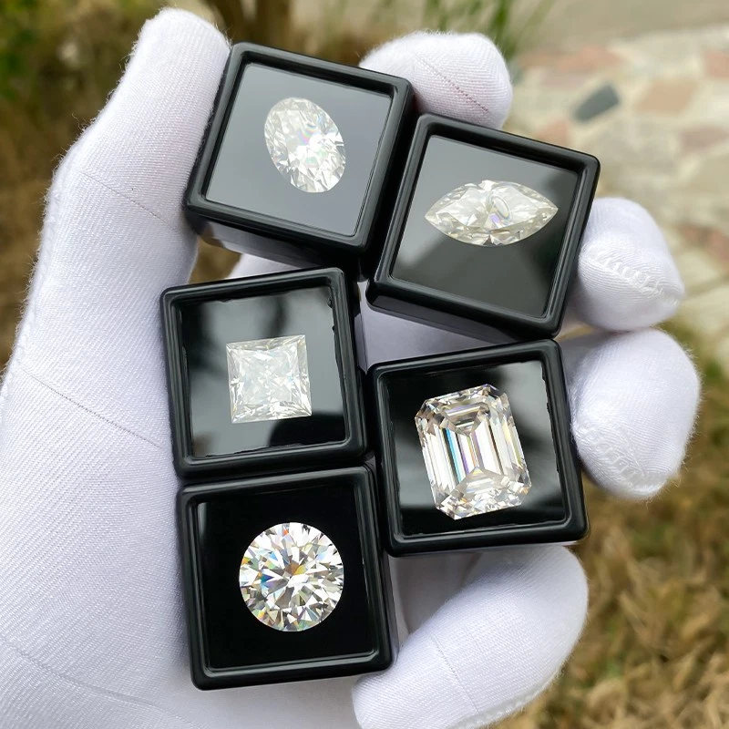 US 3-14mm D Color VVS1 GRA Certified Round Cut Moissanite Loose Stone Wholesale - Image 4 of 4