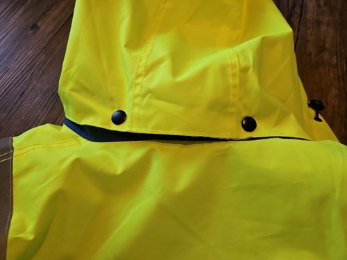Republic Services Hi-Vis Arbeitsjacke-L, Reißverschluss vorne/abnehmbares Innenfutter & Kapuze - Bild 8 von 18