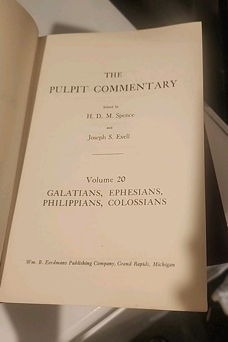 Vtg The Pulpit Commentary Books Volumes 20 And 21 Eerdmans Burgundy Set 1950 - Picture 7 of 7