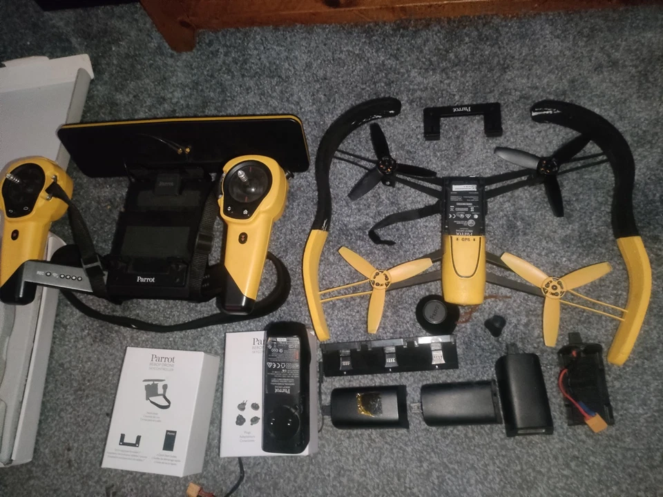 yellow Parrot Bebop Drone + Matching Sky Controller - Image 3 of 4