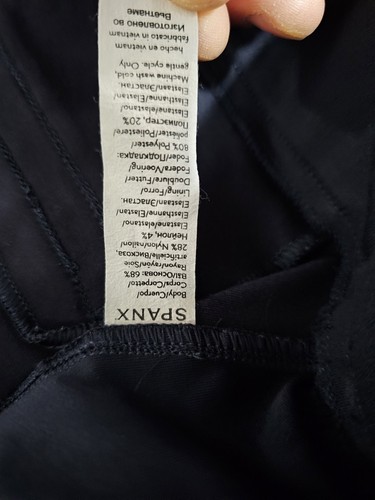 Spanx Straight Pants Womens  XL Tall High Waisted Black Yoga Back Pockets - Picture 4 of 6