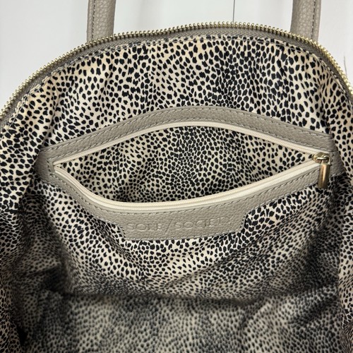 Borsa shopper Sole Society Taupe Mikayla scamosciata borsetta fodera leopardata - Foto 20 di 24