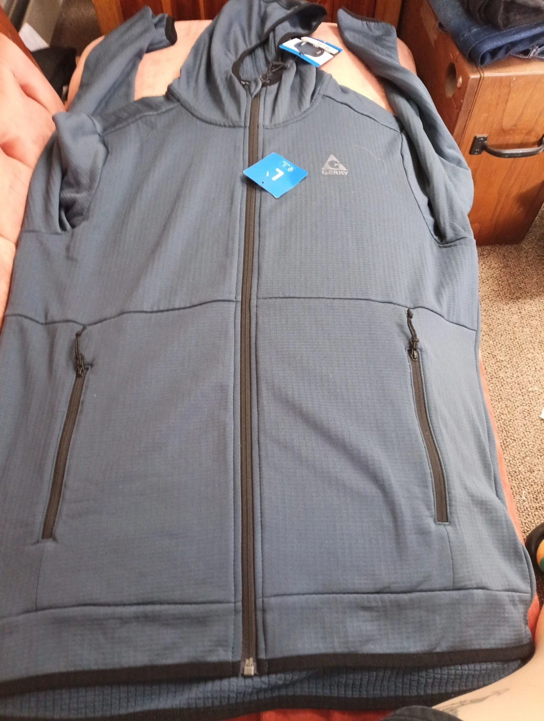Gerry Men’s Softshell Jacket, Blue, Size L