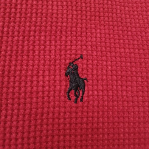 Polo Ralph Lauren Thermal Shirt Mens Large Red Blue Waffle Long Sleeve Lot Of 2 - Picture 21 of 24