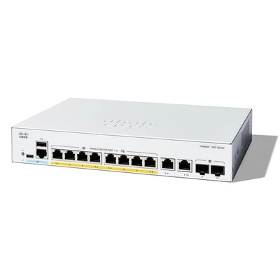 CISCO C1300-8FP-2G 8-port PoE+ Gigabit Managed Switch 2SFP - Photo 1/2