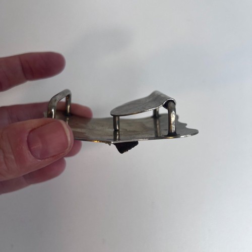 De Colección Cinturón Águila Calva Premio Hebilla Plata Pizarra Esterlina-Michigan Equipo de 5 Hombres 1985- - Imagen 5 de 7