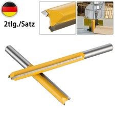 2x 8mm Schaft Nutenfr&auml;ser Holzfr&auml;ser Fr&auml;ser Extra Lang Holzbearbeitung Schneiden