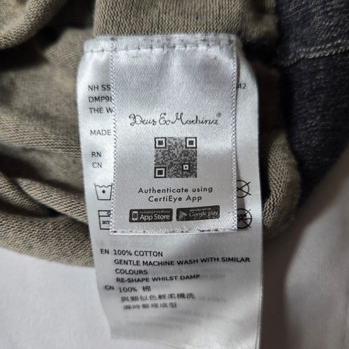 Suéter Pullover Deus Ex Machina Para Hombres Cuello Redondo Mezcla Algodón Gris Talla M Street - Imagen 7 de 10