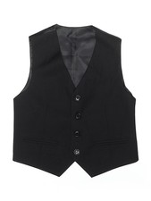 Unbranded Boys Black Tuxedo Vest 5