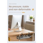 Adjustable Metal Cable Organizer Under Desk Tray for Workspace Cable Management