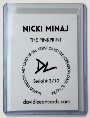 Nicki Minaj 直筆サイン入りアートカード Nicki Minaj Limited Edition Artist Signed “The Pinkprint” Trading