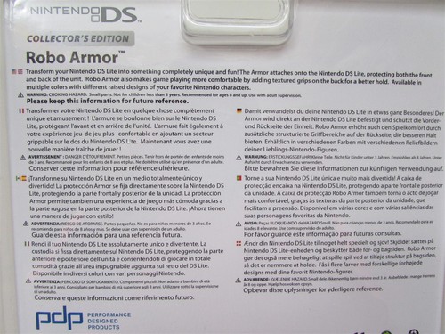 Menge 2 Mario & Luigi Nintendo DS Lite NDSL Robo Armor Hartschale Shell Skin - Bild 2 von 2