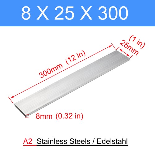 Stainless Steel Flat Bar 3mm - 8mm Thickness Many Sizes & Lengths Grade 304 GS - Picture 124 of 139