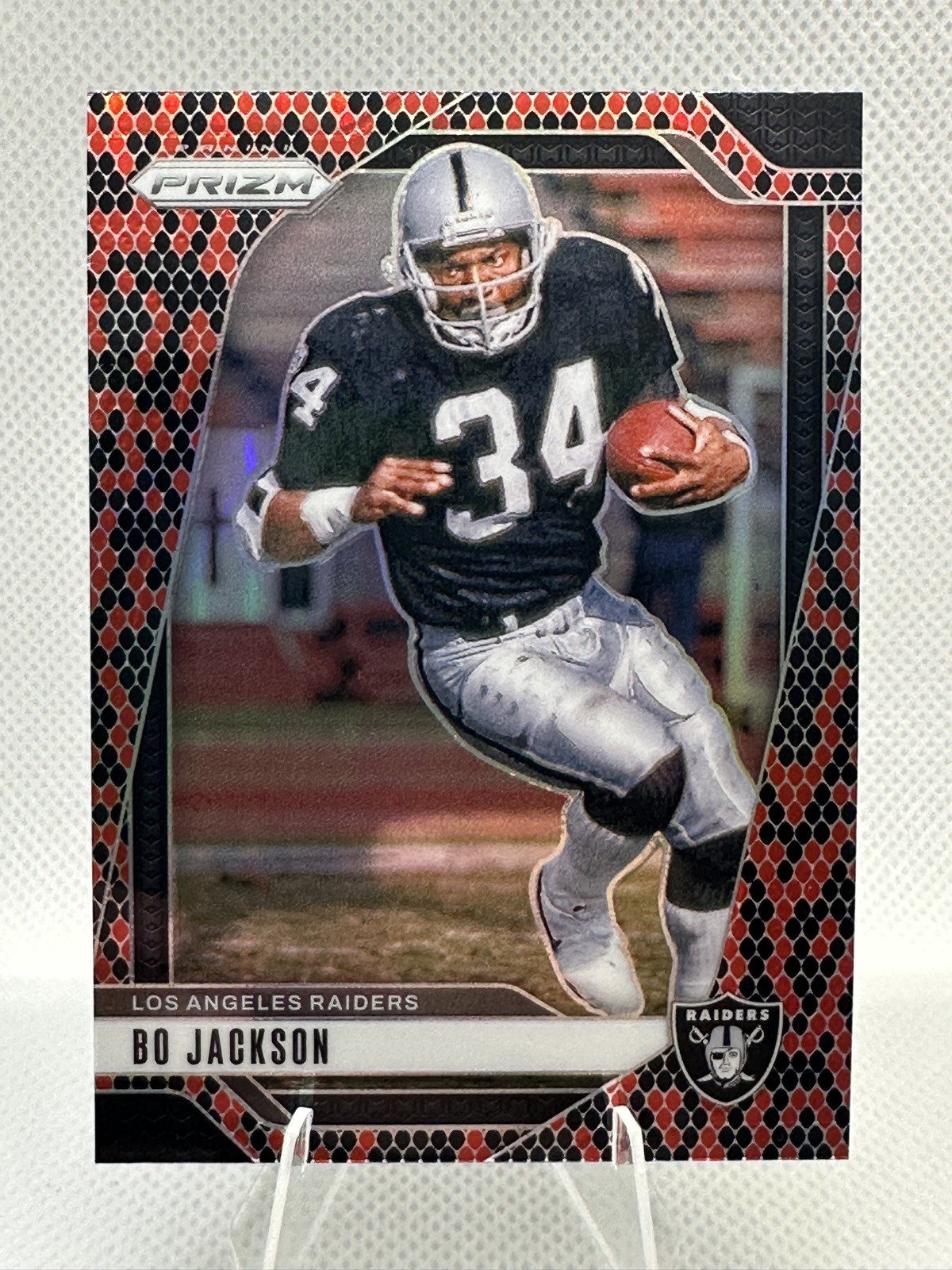 2024 Panini Prizm Football NFL Bo Jackson Snakeskin Prizm Raiders #154 SP