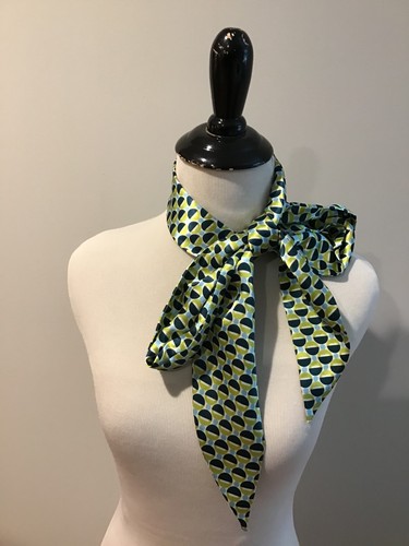 Bufanda de pelo inspirada en el diseño vintage de los años 60 70 cinturón envoltura de corbata ~ 4,5" x ~ 60" - Imagen 1 de 6