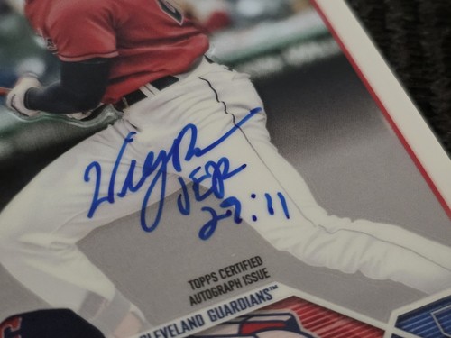 2023 Topps Chrome Will Benson RC Rookie On-Card Auto #RA-WB - Foto 2 di 3