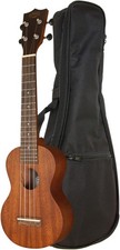 KIWAYA KSU-1L Soprano Long Neck Ukulele w/ Soft Case Mahogany Plywood NEW JP