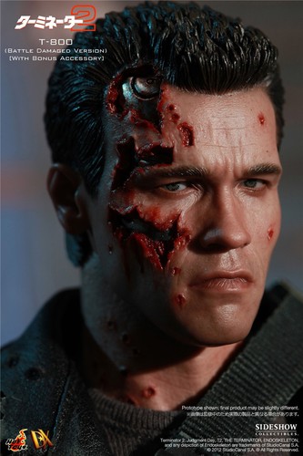 Pre-sale Hot Toys T800 Battle Damaged DX13 Terminator II Judgement Day Figure - Picture 4 of 12