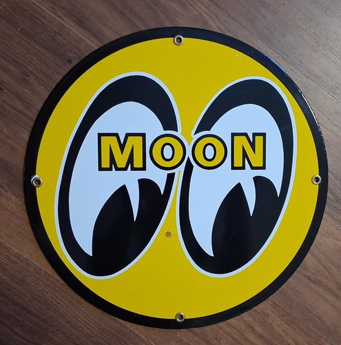 MOON  Porcelain  Sign Home Office Gift