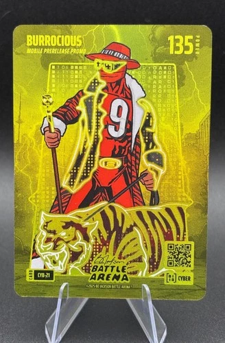 Bo Jackson Battle Arena- BURROCIOUS "Joe Burrow" Cyber Promo #CYB-21 SSP 🔥🔥🔥