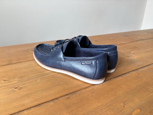 Ben Sherman Mens Miami Derby Blue Lace Up Casual Deck Shoes Size UK 8 - Picture 7 of 16