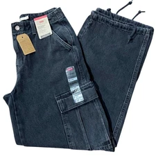 Levi's Mid-Rise 94's Straight Baggy Cargo Jeans 26x30 Stamped 30x30 Actual NWT