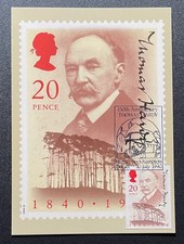 1990 Thomas Hardy PHQ card (Lot 2). FDI Front. Unaddressed with Special H/stamp