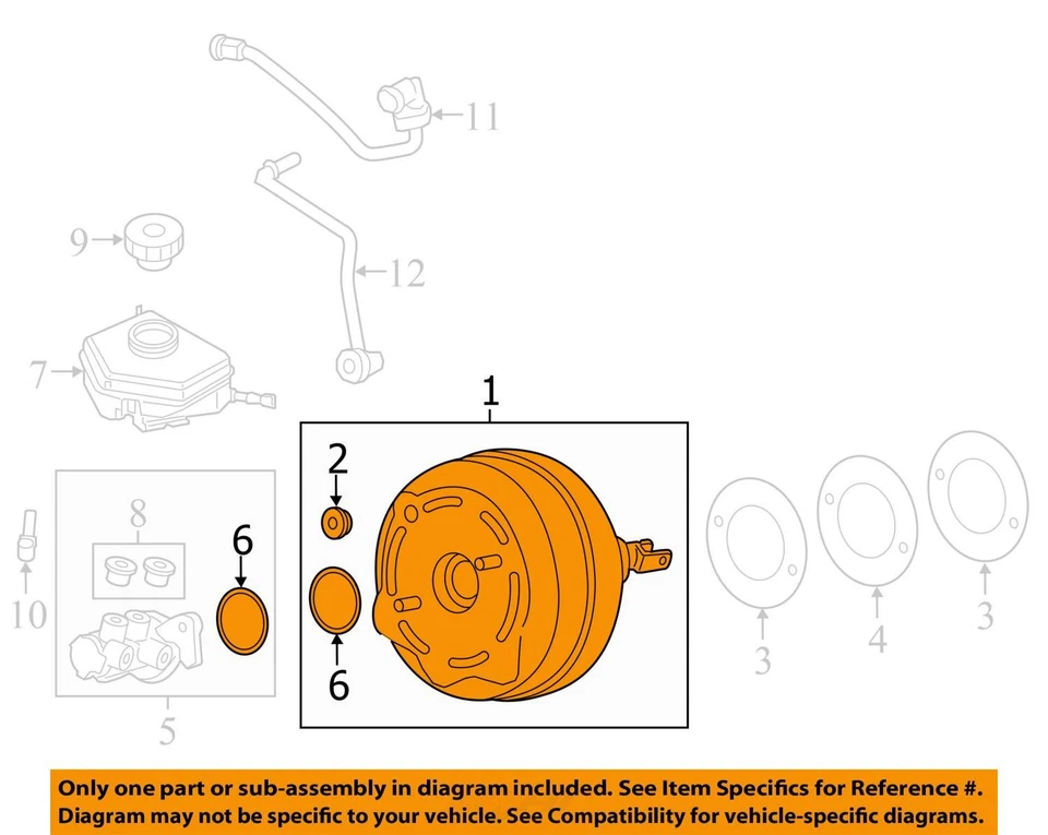 Potenciador de freno eléctrico sin paquete M-sport para BMW 320i 1981494 13-15 Foto 3 de 4