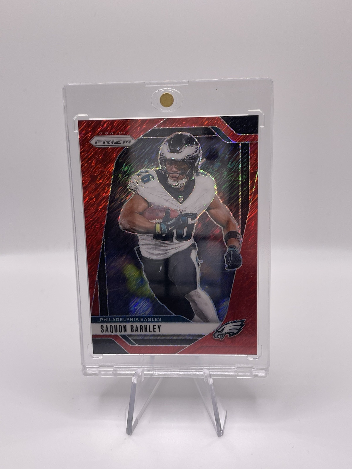 2024 Panini Prizm - Saquon Barkley #232 Red Shimmer Prizm /35