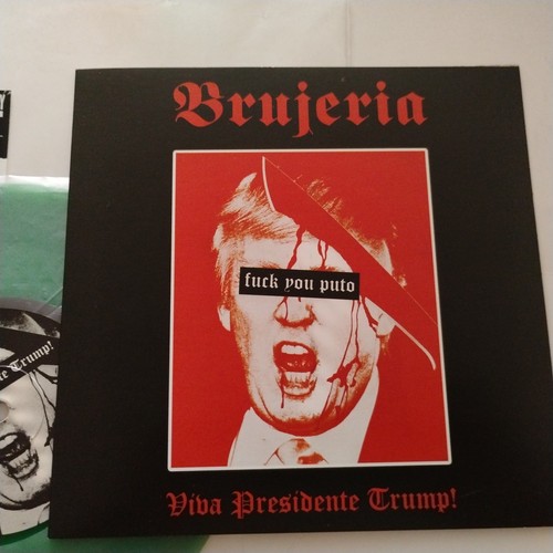 2016 NUCLEARBLAST RSD 7" GREEN WAX LIMITADA BRUJERIA VIVA PRESIDENTE TRUMP MINT - Picture 7 of 8