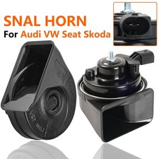 2x Snail Horn 110-125db Loud High Low Tone For Audi A3 A4 A6 A7 A8 Q3 Q5 Q7 Tt