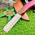 CUSTOM Handmade DAMASCUS STEEL Bull Cutter Knife, Chopper KNIFE TN-9100