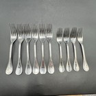 Cambridge GRANDE Stainless Flatware Fork   10 Pcs - 6 Dinner Forks 4 Dessert SEE