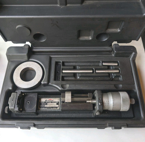 Sunnen CF-1126 Dial Bore Gauge 2-8" Setting Fixture With Case - Picture 1 of 24
