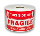 3x5 Fragile This Side Up Thank You Shipping Pallet Stickers 300 Labels P/R