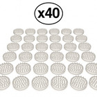 Carpet Protector Cup x40 Clear Large Rubber Castor Sofa Chair Floor Anti Scratch