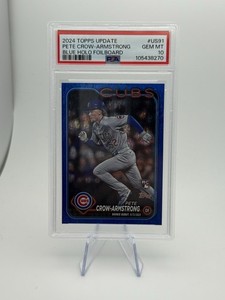 2024 Topps Update Rookie Debut Blue Holo Foil /999 Pete Crow-Armstrong Rookie RC