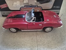Ertl American Muscle 1967 Chevy Corvette L-71 1:18 Scale Diecast Model Car Red