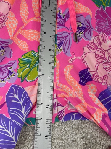 Lilly Pulitzer Pants Large Lillabeth UPF 50+ Pink Isle Best Of Friends Jogger - Picture 8 of 10