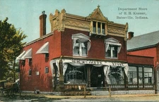 H. H. Kramer Department Store Batesville IN Indiana Vintage Color Postcard COPY