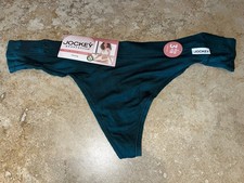 NWT JOCKEY Generation Green Soft Touch Breathe Modal Thong Panty 5424 Medium