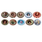 Festive Settings 3D Christmas Rug 38x38 Cm Size Hyper-Realistic Patterns